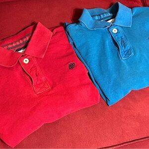 Aeropostale Red and Blue Polo Shirt Set